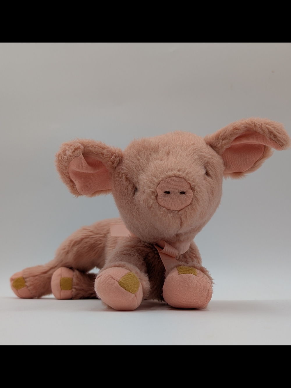 Bunnies By The Bay Pink Pig Plush 15" Stuffed Animal Floppy Pig Toy